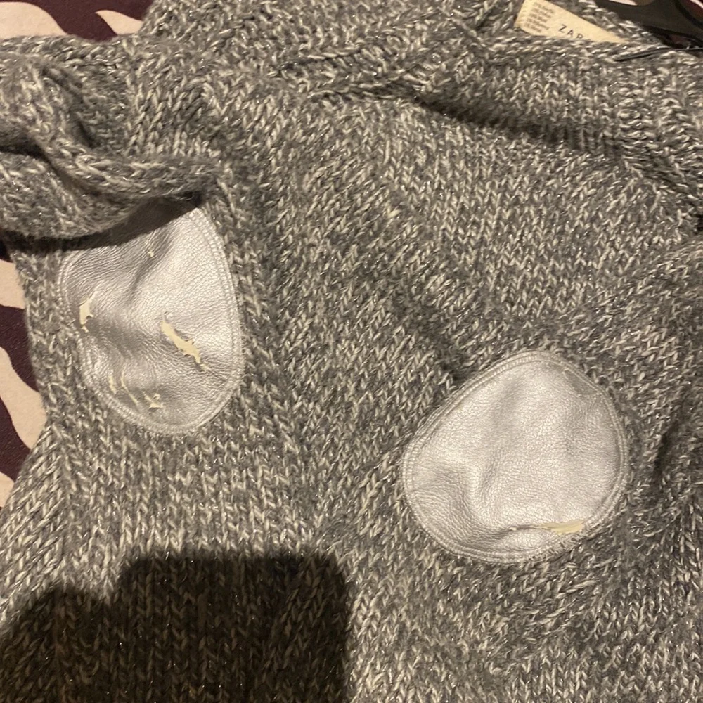 Zara grey wool sweater  Sz M - Picture 4 of 10